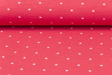 Stoff mit Sternen pink